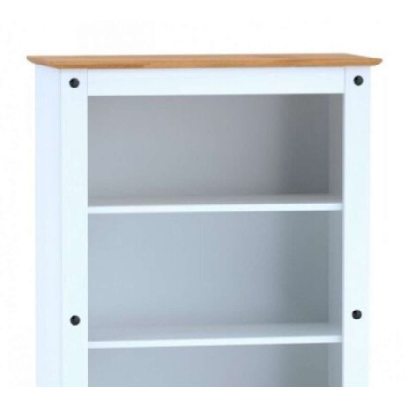 Biblioteca 5 Estantes Blanco Blanco