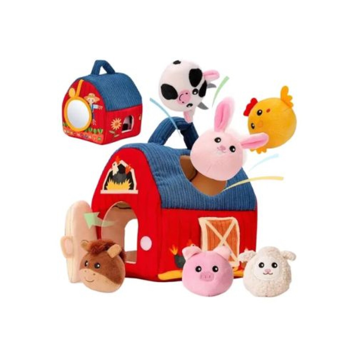 Granja Didáctica de Peluche con 6 Animalitos y Sonidos - Granja Didáctica De Peluche Con 6 Animalitos Y Sonidos 