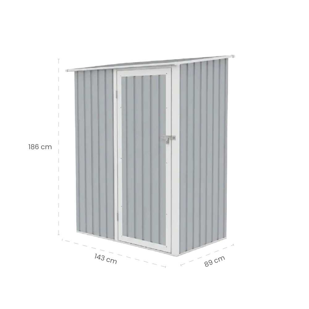 Galpón prefabricado Reforzado 1 Puerta JOY A Aluminio