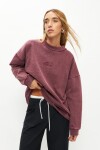 Buzo bordado unsigned bordo