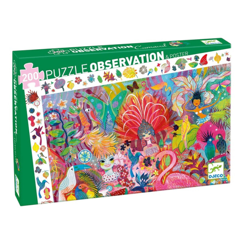 Puzzle Observación Río Carnaval 200 pzs Djeco Puzzle Observación Río Carnaval 200 pzs Djeco