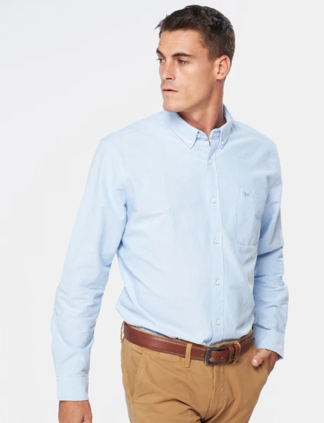 CAMISA OXFORD Azul