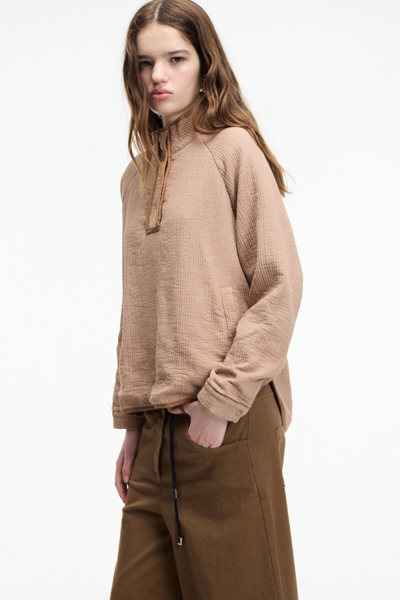 BLUSA STITCH Beige