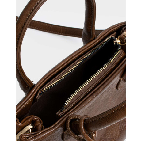 Cartera City Patchwork Marron Medio