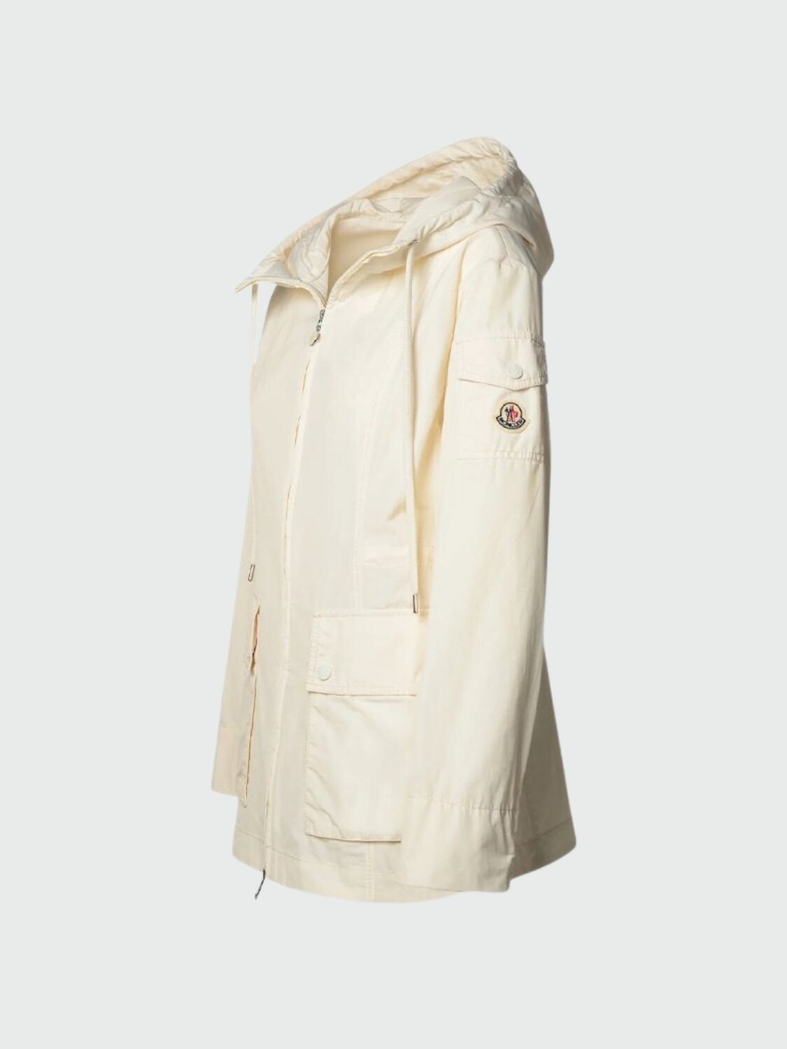 Moncler - Parka con bolsillos, LEANDRO Blanco