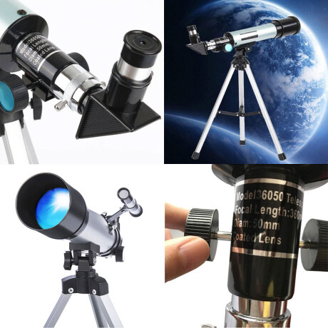 Telescopio Astronómico Monocular C/Trípode 50mm 360mm Esc003002