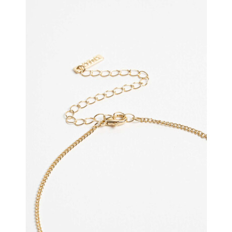 Collares Cortos Metal Estrellas Dorado