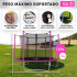 Cama Elástica de 1,83 M Trampolín Saltarín Multicolor Rosa CE002 Cama Elástica de 1,83 M Trampolín Saltarín Multicolor Rosa CE002