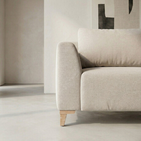 Sofá Gino - Microfibra - 3 cuerpos TC 1010 (Beige)