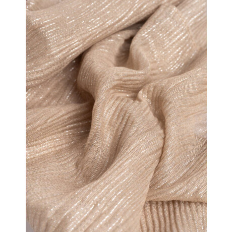 Pashmina Plisada Con Efecto Degrade Dorado Y Lurex Combinacion Bicolor