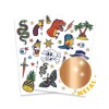 Set x50 Tatuajes removibles para niños Bang Bang