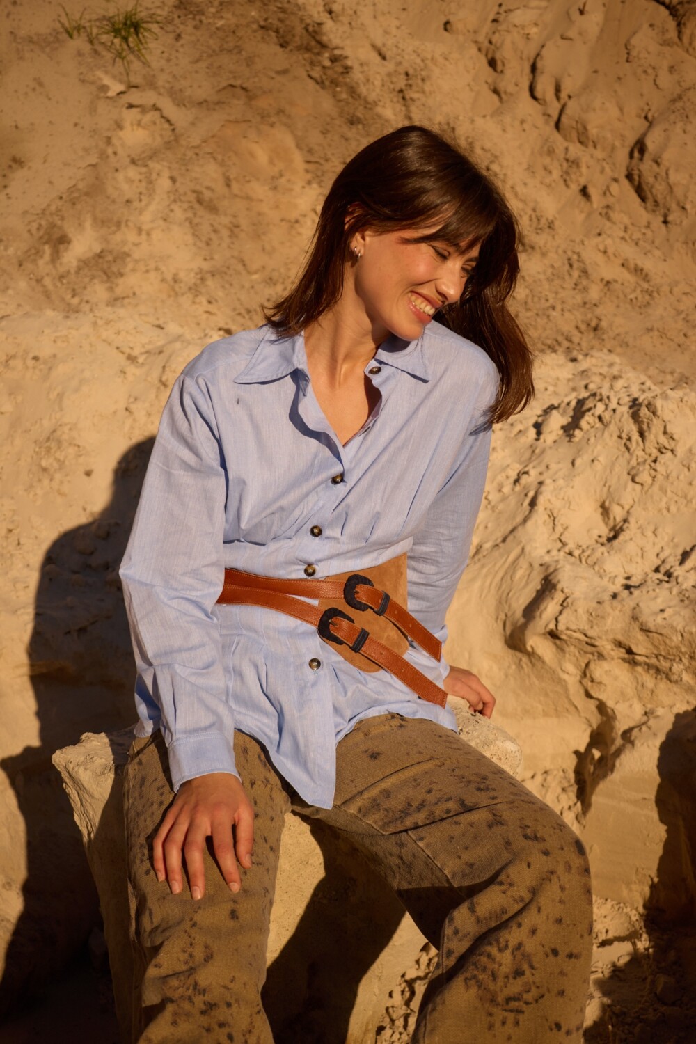 Double Hip Belt Tostado / Camel