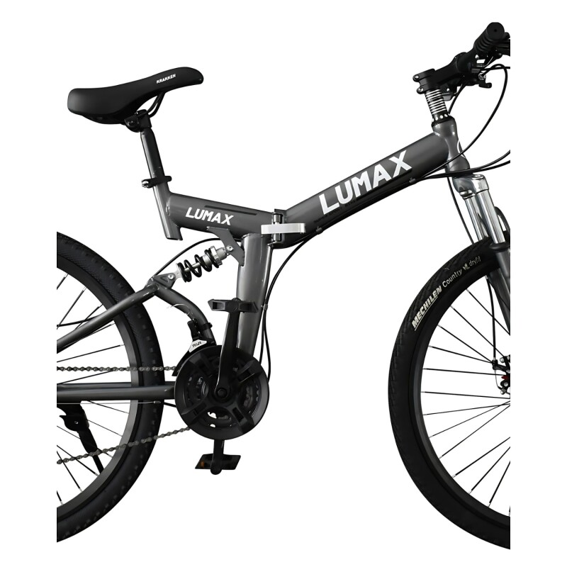Bicicleta de montaña plegable rodado 26 Lumax Gris
