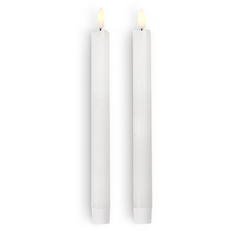Vela candelabro LED ESBEN A25cm 2 uds Blanco
