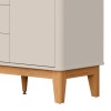 Ropero 4 puertas 3 cajones - Boom Gris