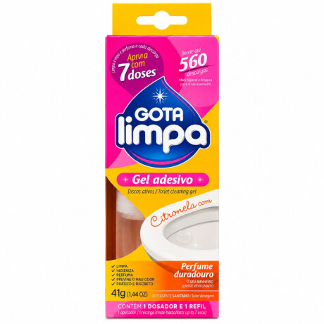 DISCOS ACTIVOS GOTA LIMPA P/INODORO APARATO + 7 REPUESOS CITRONELLA DISCOS ACTIVOS GOTA LIMPA P/INODORO APARATO + 7 REPUESOS CITRONELLA