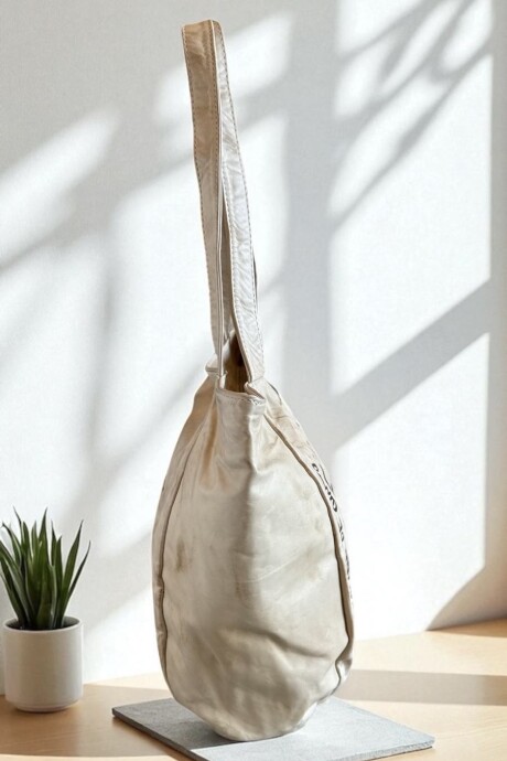 Cartera Moria Línea Ottenta Natural Con Arte