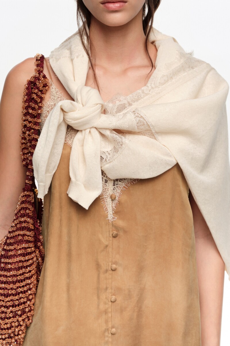 VESTIDO LENCERO Caramelo