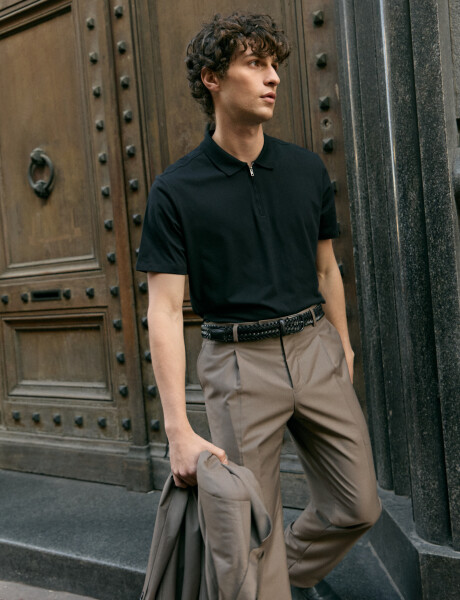 080972 PANTALON HARRINGTON LABEL Tostado