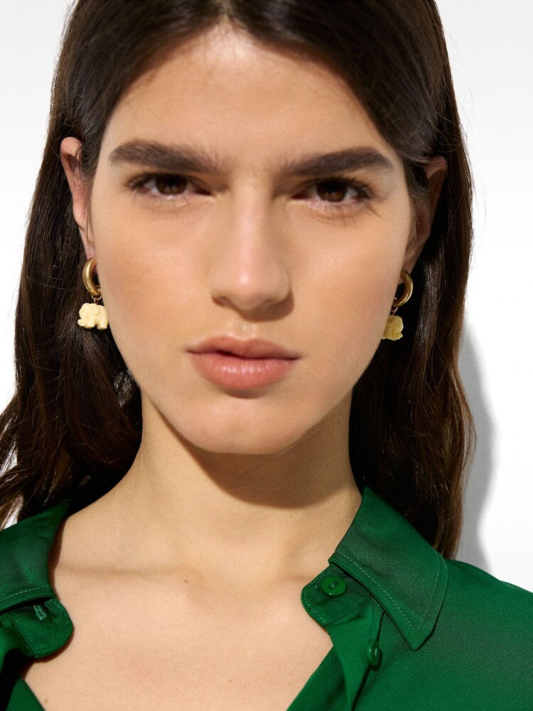 Aros Con Elefante beige