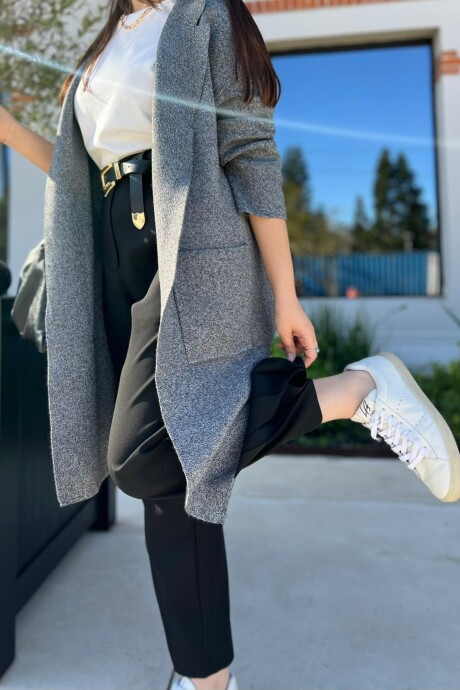 Tapado Tricot Laura Gris