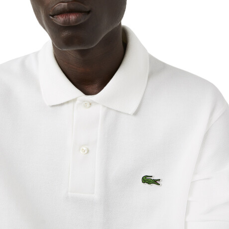 REMERA LACOSTE CHEMISE COL BORD White