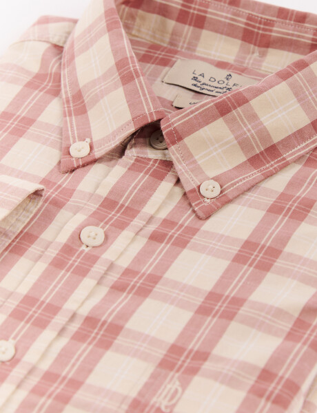 Camisa cuadros rosado