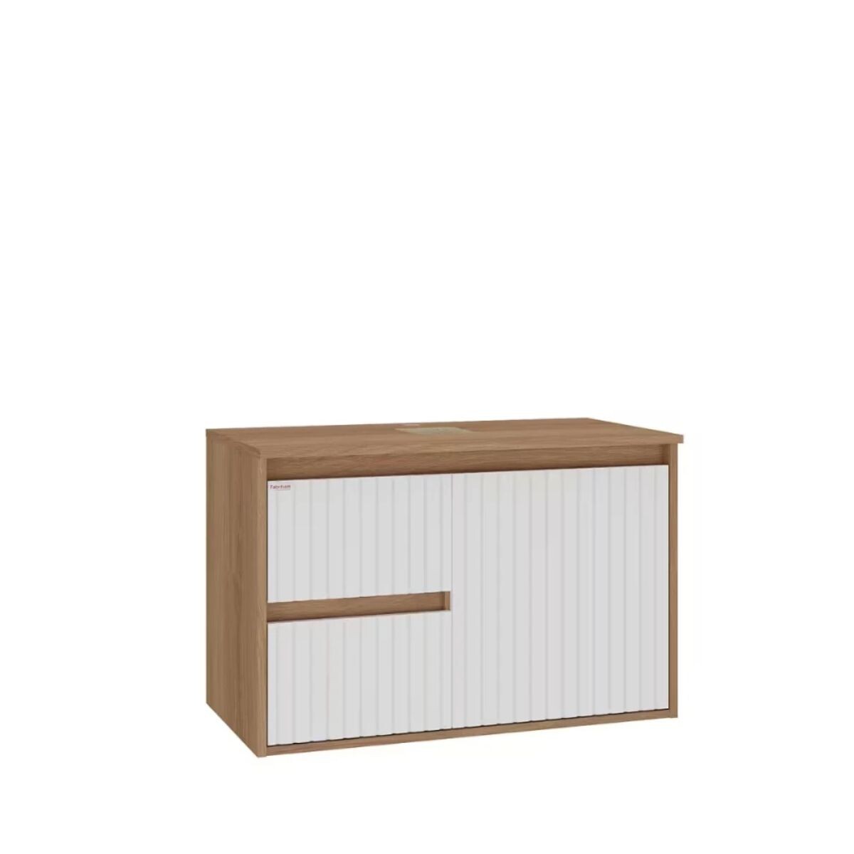 Mueble De Baño Suspendido Clarice 78 Cm Blanco/catedral Sin Bacha 