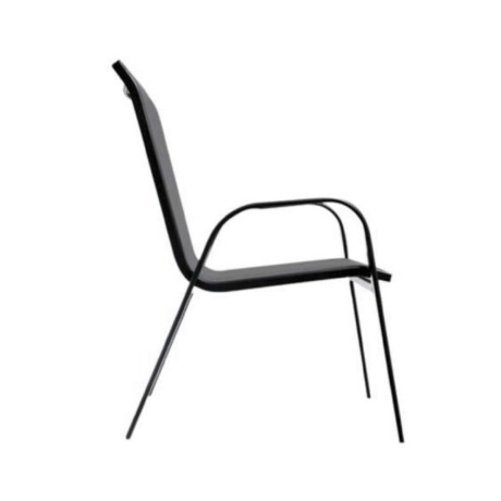 Silla de Textilina y Acero Gris