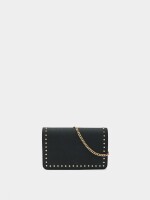 Bolso De Mano De Efecto Piel Con Tachuelas negro