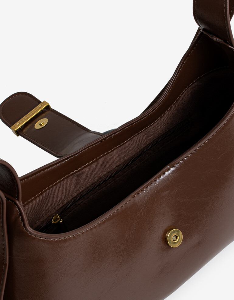 Bandoleras Cartera Bandolera Con Broche - Marron Suela