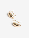 Aros Colgantes Cortos Metal Aros Cortos De Metal - Dorado