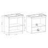 Mueble de baño suspendido Aster gris 60cm con bacha de resina Mueble De Baño Suspendido Aster Gris 60cm Con Bacha De Resina