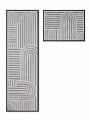 ALFOMBRA DE COCINA ONDAS BEIGE