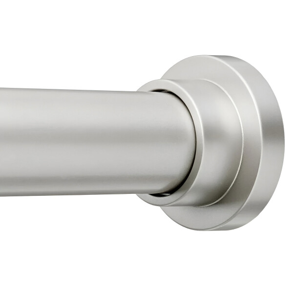 Barrote Extensible Para Cortina Metal 91-137Cm Con Punteros Color Gris