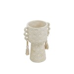 MACETA C/BORLAS 18x13x24CM CEMENTO MACETA C/BORLAS 18x13x24CM CEMENTO