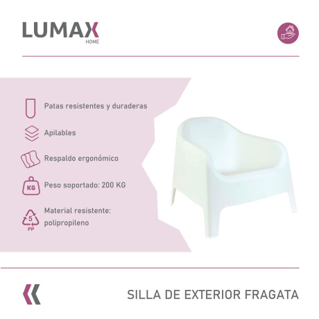 Silla de jardin exterior Fragata Silla de jardin exterior Fragata
