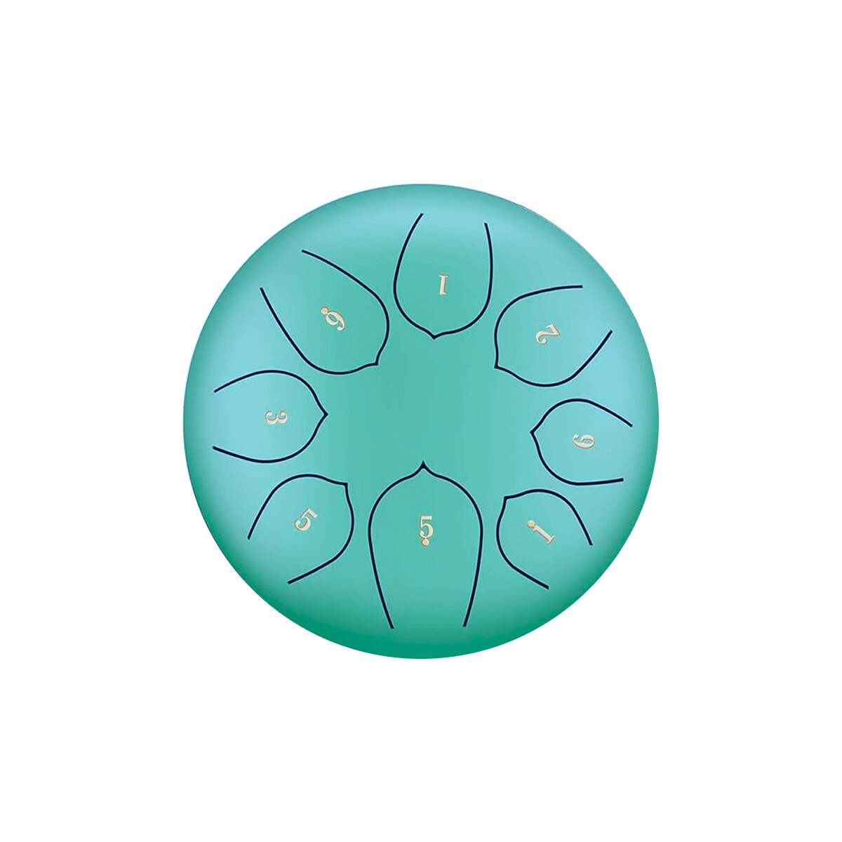 Tambor instrumento musical mediano - Verde 