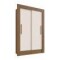 Ropero Placard 2 Puertas Corredizas Dormitorio Marrón