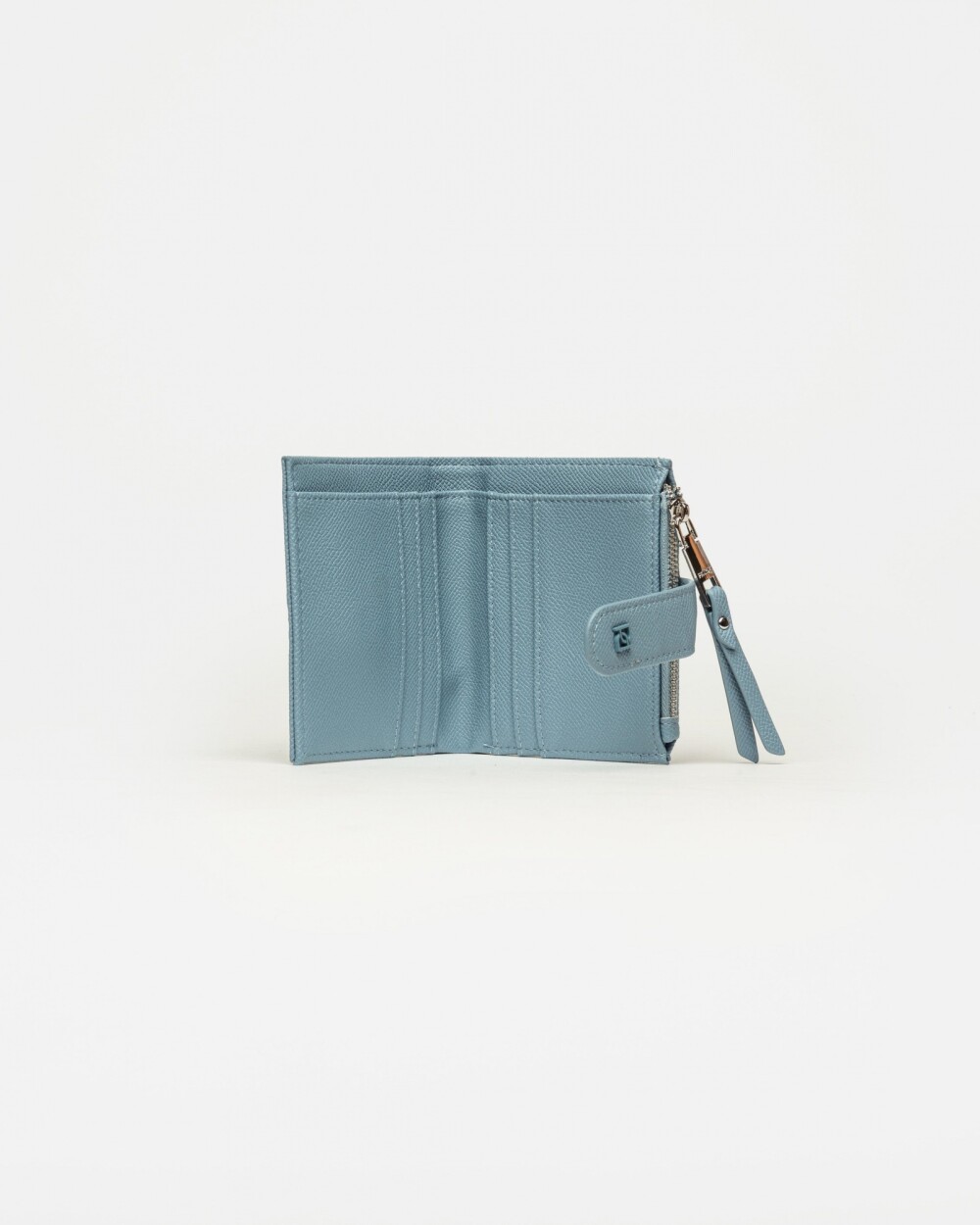 Billetera Rio en efecto cuero Celeste