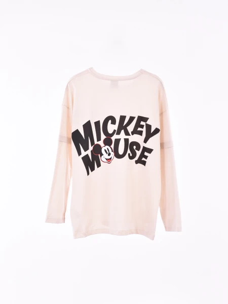 REMERA MICKEY BEIGE