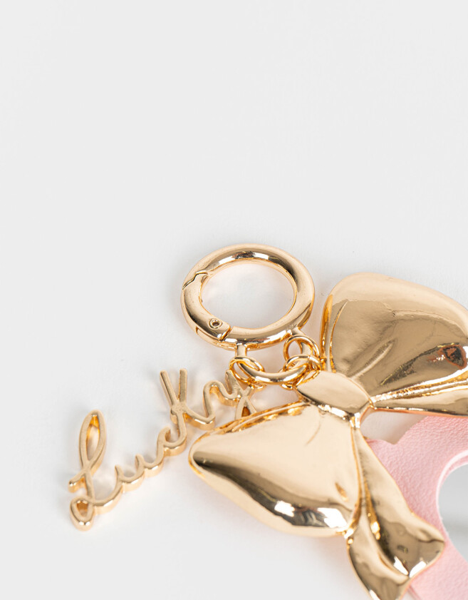 Llavero Metal Llavero Y Charm Multidijes Corazón - Dorado