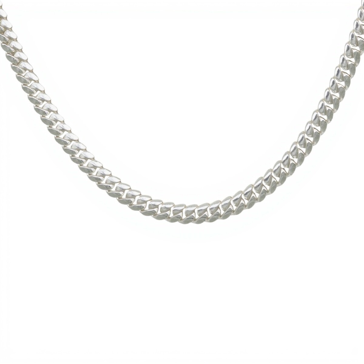 Cadena Cubana-Plata 925-Sin Piedra-CD3071 - sinpiedra 
