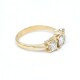 Anillo en oro 18k amarillo y 3 brillantes Anillo en oro 18k amarillo y 3 brillantes