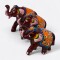 Familia De Elefante x3 Marrón