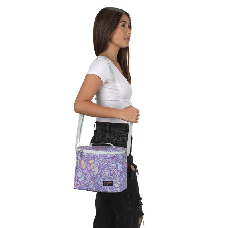 Lonchera Térmica Super Snack Fluid Floral Pastel Lilac