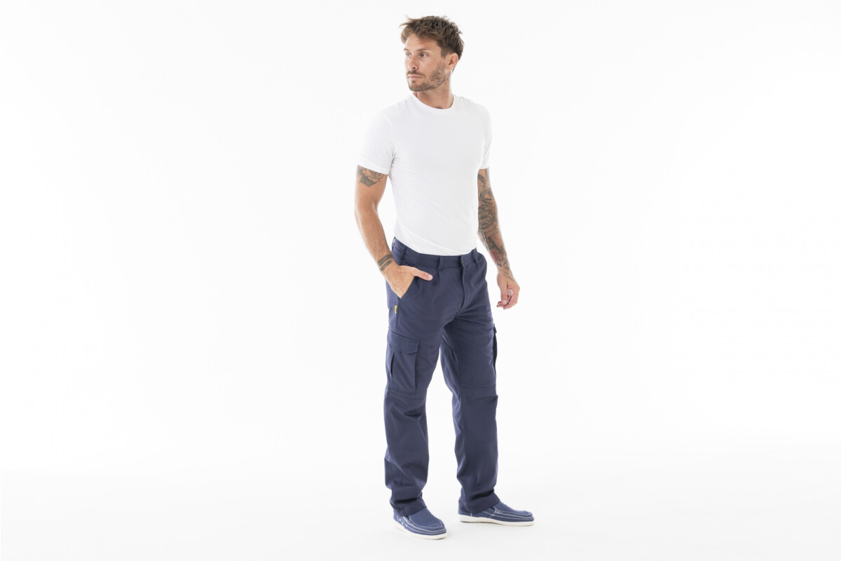 PANTALON CARGO CLASICO Azul