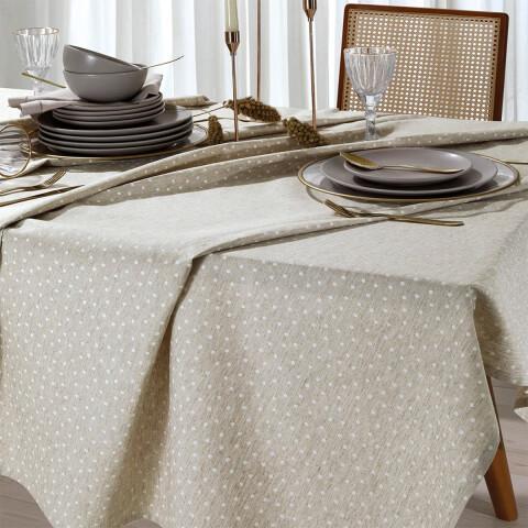 Mantel Rectangular Lino Clean Dohler 160 x 220 cm LUNARES