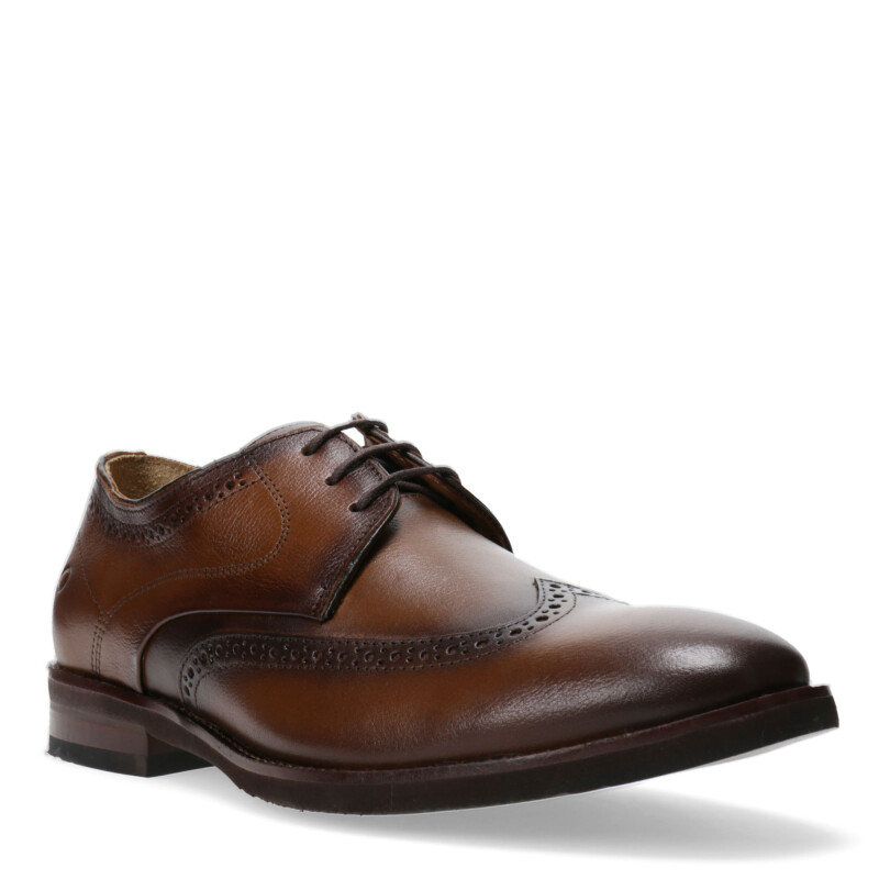 Zapatos de Hombre Democrata METROPOLITAN acordonado Tan