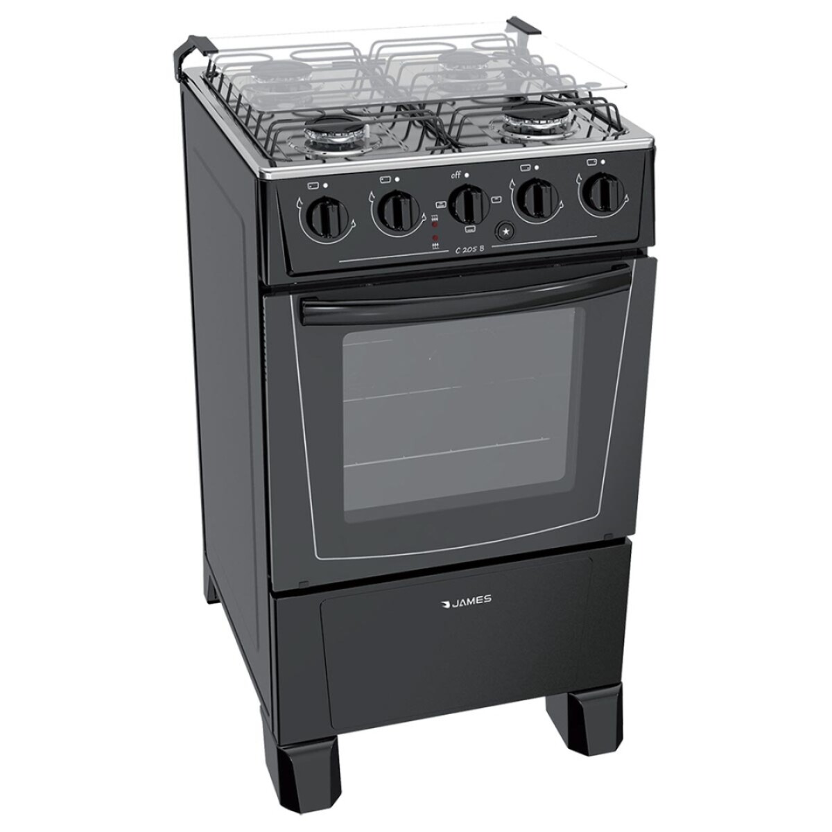 Cocina Combinada James C-205 B - NEGRO 